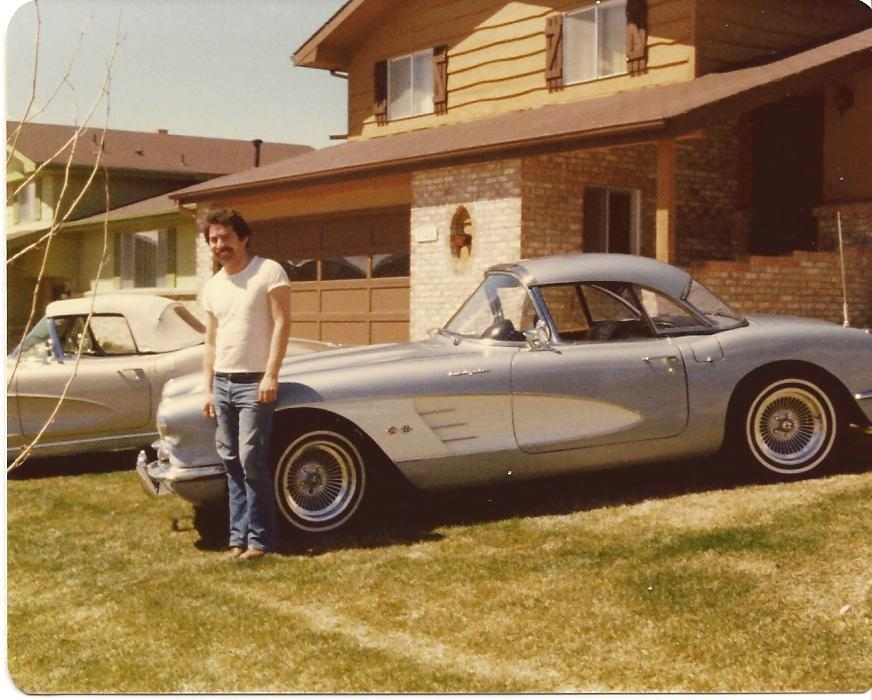 1958 Chevrolet Corvette — A young Larry with a first-generation classic